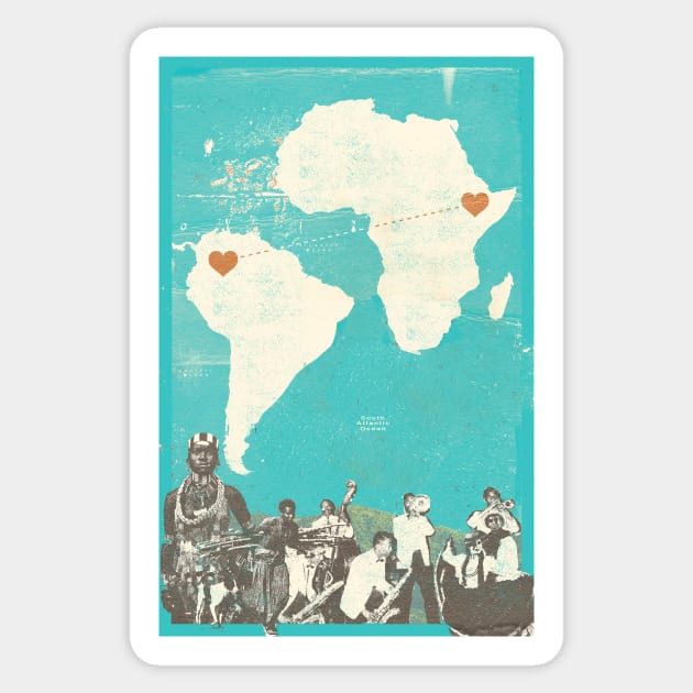 South America-Africa Music Sticker by Showdeer